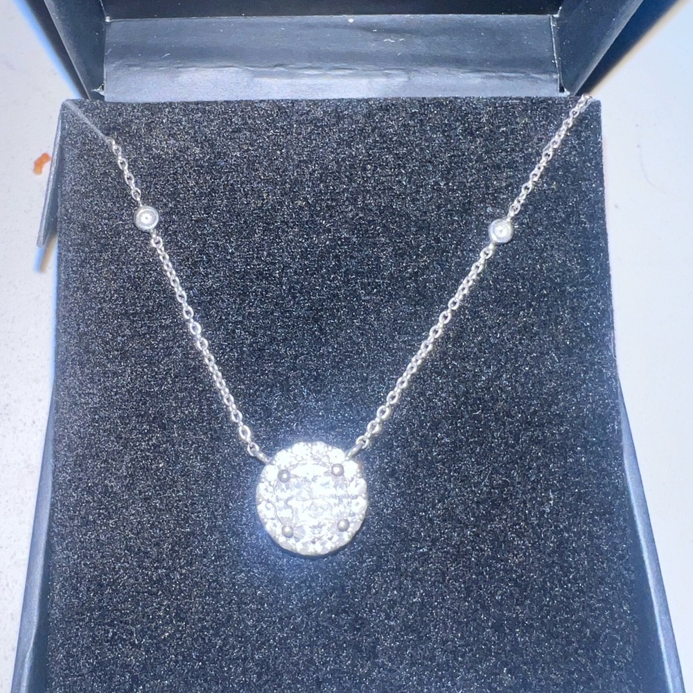 Effy Silver Sparkle Pendant Necklace